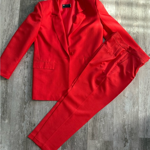 ASOS Jackets & Blazers - Vibrant Red Blazer and Pants Set,no offers on this particular set